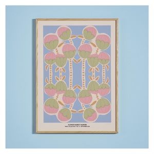 Flower market Nairobi print 12x15 in